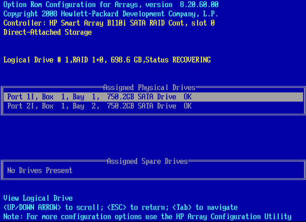 Hp smart array configuration utility esxi capitallasopa